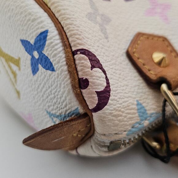 Louis Vuitton Takashi Murakami White Multicolor Mini Speedy - Picture 11 of 12
